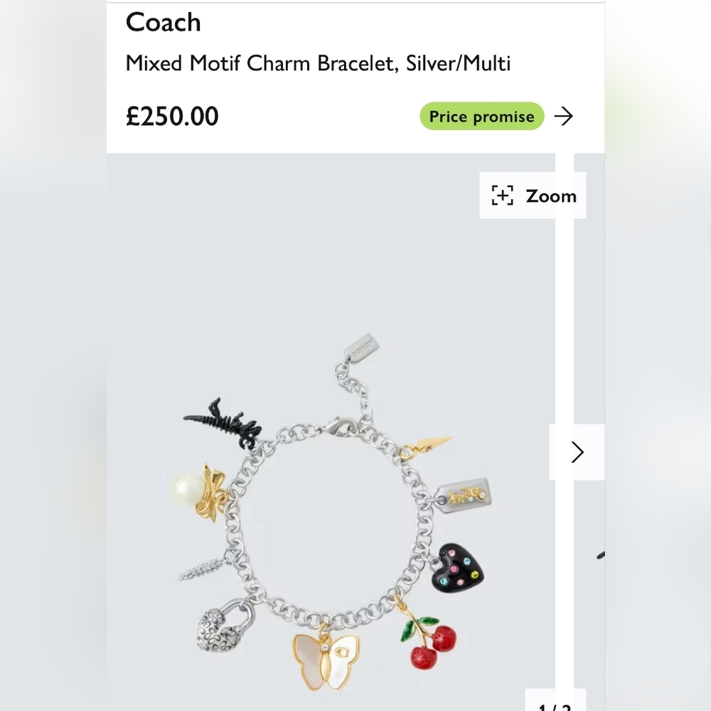 Coach Charm Bracelet